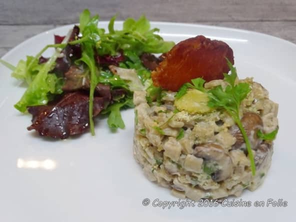 Gratin de crozets aux champignons de Paris et au Morbier