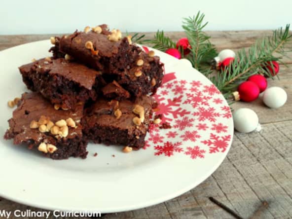 Brownie chocolat au lait, Chicorée Leroux et pépites de chocolat blanc