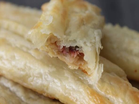 Feuilleté apéritif aux anchois