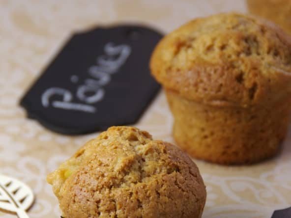 Muffins aux poires et chocolat praliné