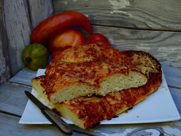 Fougasse pizza