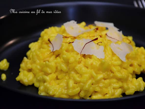 Risotto à la milanaise, safran et parmesan