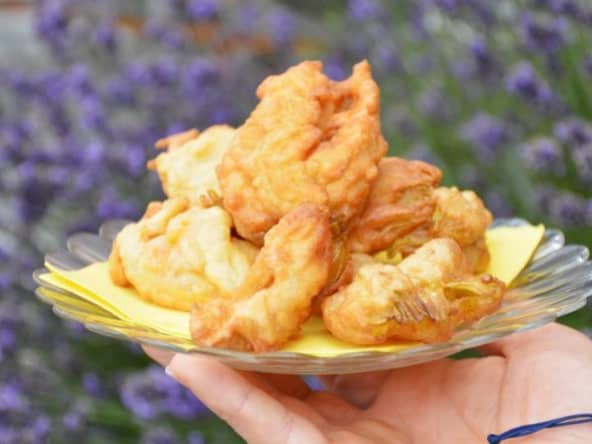 Beignets de fleurs de courgettes