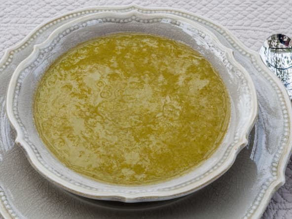 Soupe de poireaux à l'orange