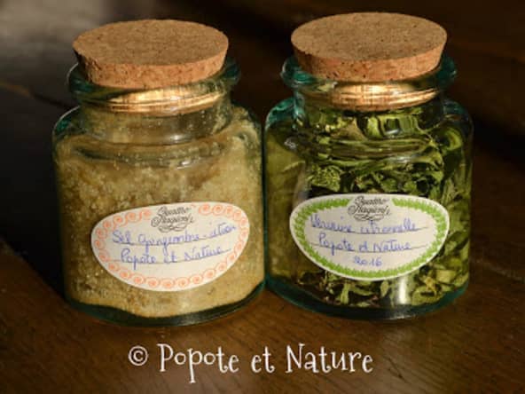 cadeaux gourmands : sel parfumé gingembre citron et préparation aromatique pour la cuisine