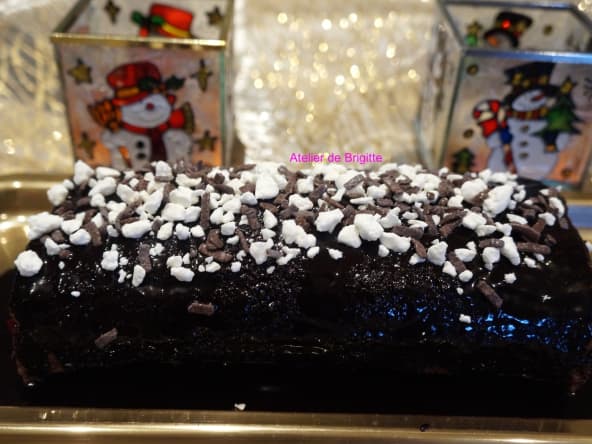 Buche de noël façon forêt noire, recette pour débutant