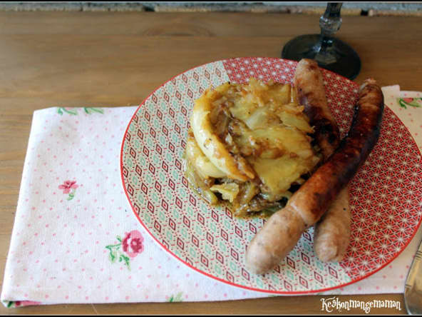 Embeurrée de chou vert aux saucisses pour CMUM
