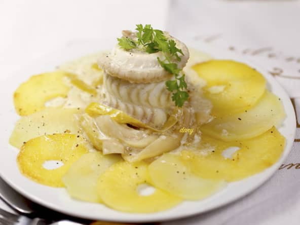 Roulés de sole aux poireaux et aux deux pommes