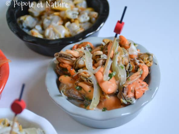 Tapas de moules et de coques