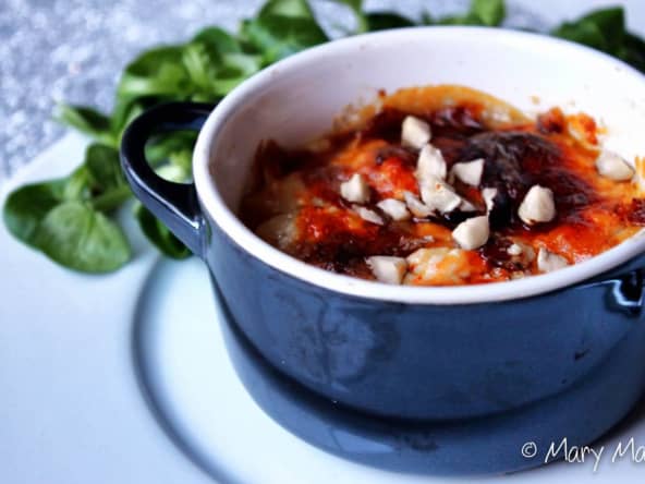 Gratin réconfortant de patates douces, poires et gorgonzola 