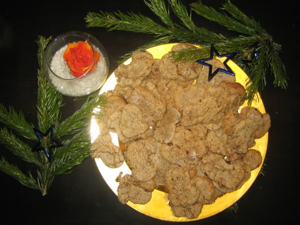 Bredele : Biscuits au chocolat et aux épices, genre Brunsli de Bâle
