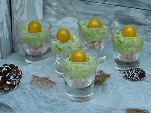 Verrine crevettes – avocat