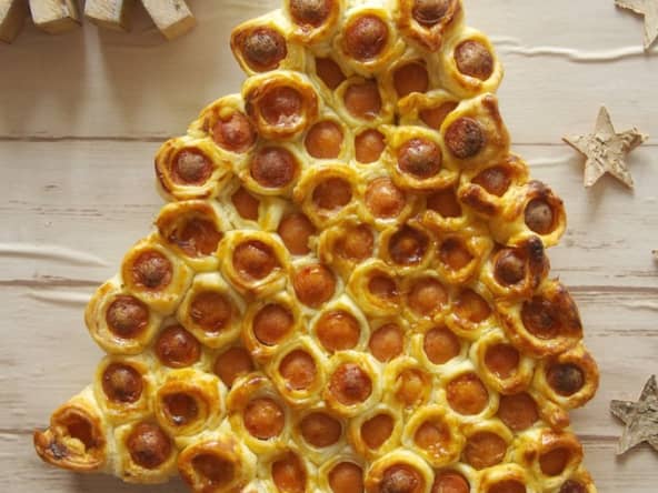 Sapin aux saucisses moutardées