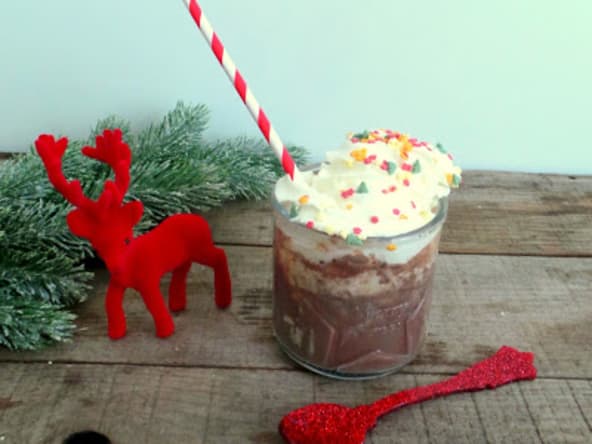 Chocolat chaud à la glace vanille