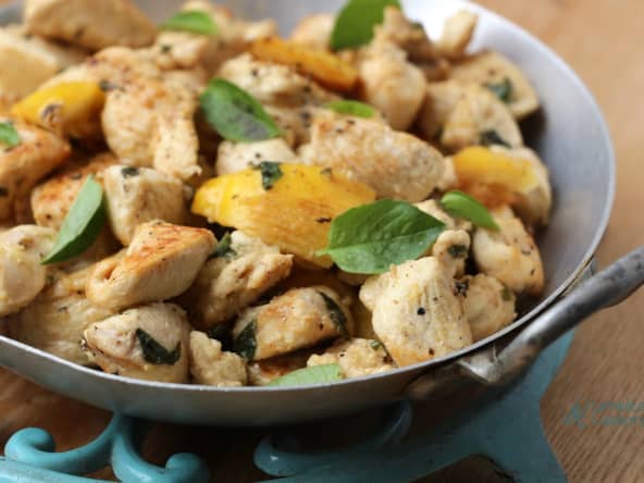 Poulet au citron et au basilic