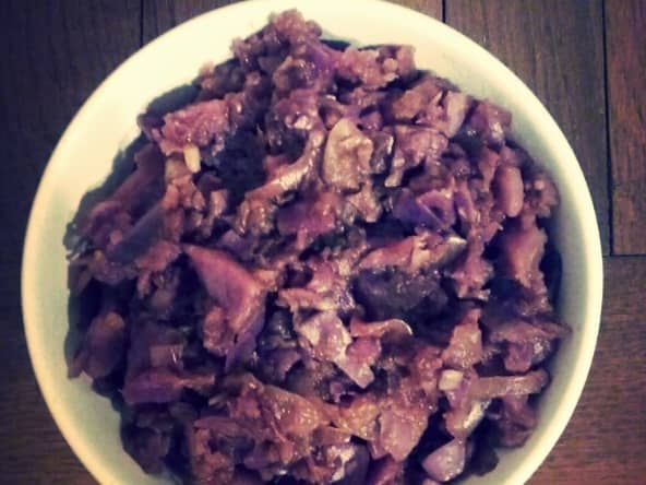 Salade de chou rouge à la polonaise (salade chaude, tiède ou froide)