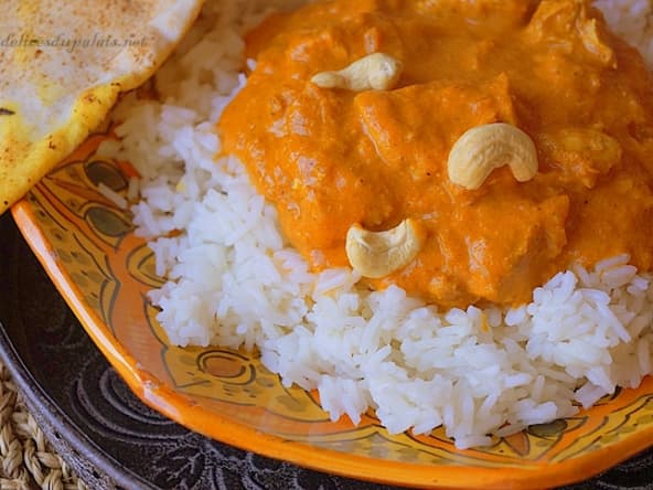 Poulet tikka massala de la cuisine indienne 