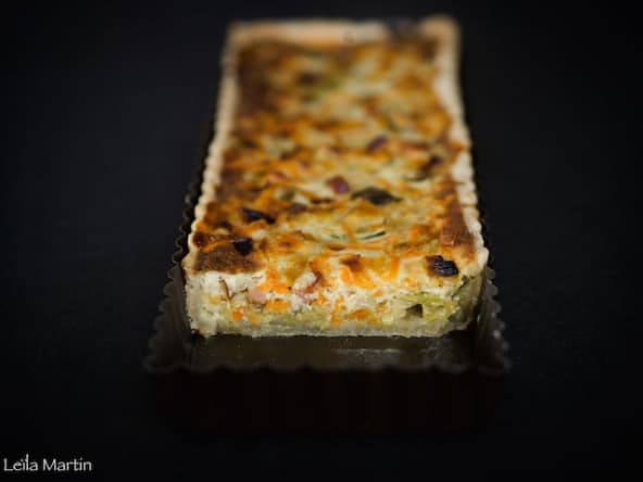Quiche aux poireaux, carottes, lard fumé et Bargkass – je vais vous cuisiner