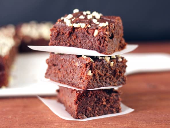 Fondant au chocolat noir et aux noisettes sans gluten et à IG bas