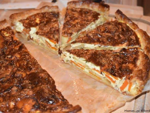 Tarte poisson, carotte et panais - Maman...ça déborde