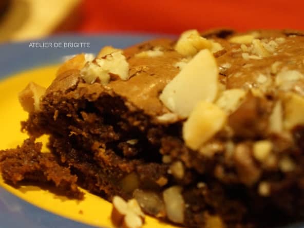 Brownie aux noix du monde, recette du Chef Ducasse