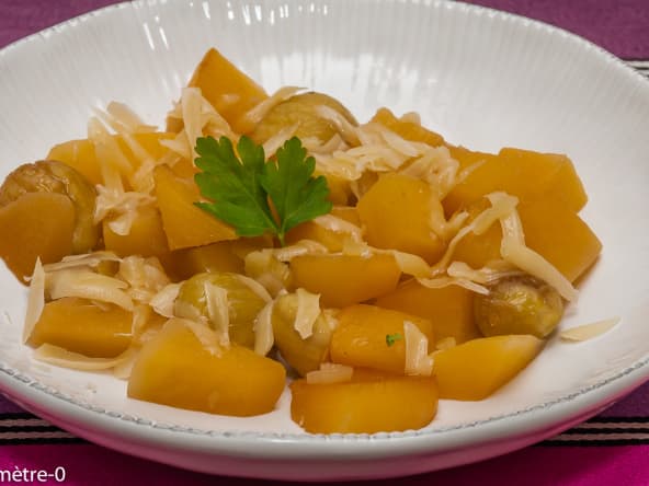 Poêlée de rutabaga aux châtaignes