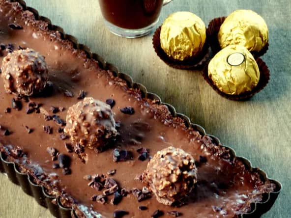 Tarte tout chocolat qui déchire