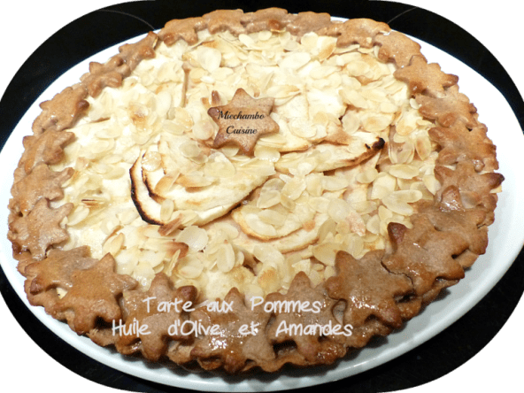 Tarte toute pomme à l'huile d'olive et aux amandes