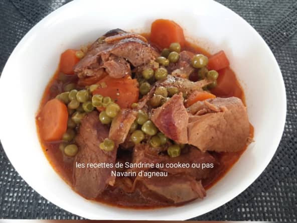 Navarin d'agneau petits pois, carottes