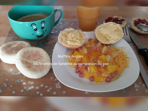 Muffins Anglais au companion ou autre robot - Les recettes de sandrine au companion ou pas