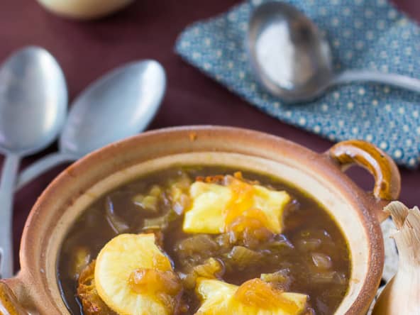 Soupe à l’oignon et à la bière
