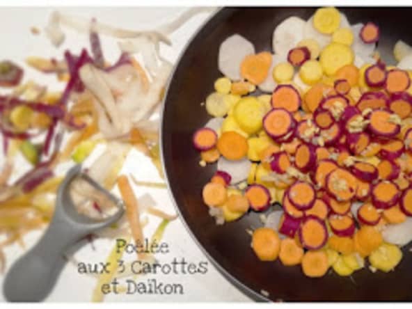 Poelée de Carottes Anciennes et Daïkon