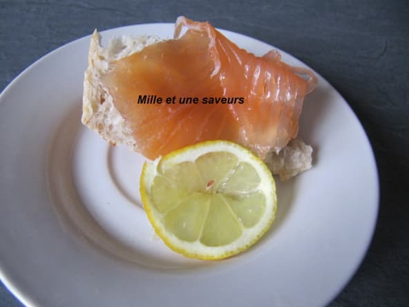 Saumon fumé fait maison au thé fumé lapsang souchong