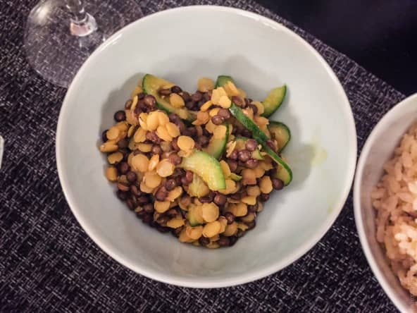 Petite salade de lentilles