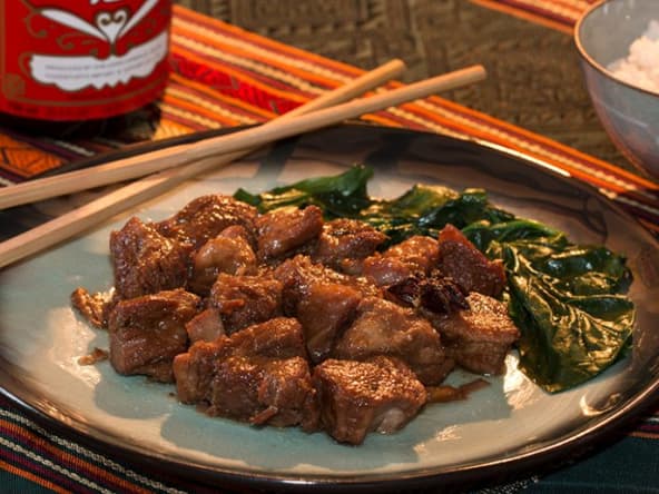 Porc Hong Shao pour le nouvel an chinois