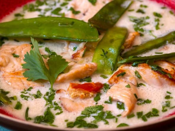 Soupe poulet coco