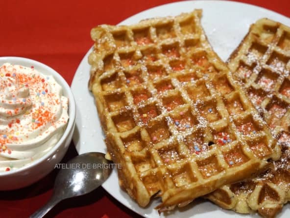 Gaufres sucrées selon une recette de Christophe Felder