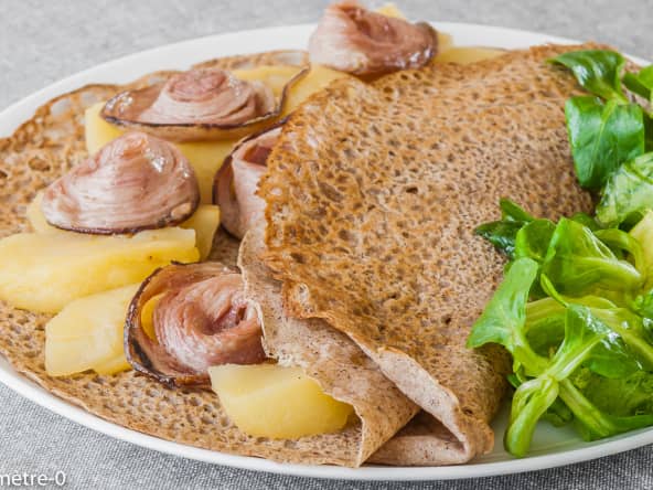 Galette pommes andouille