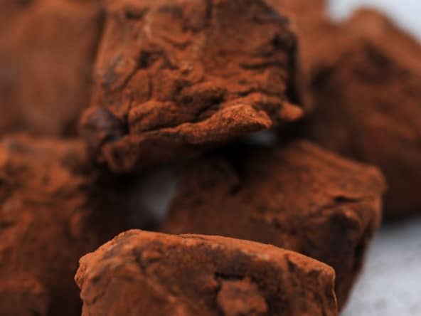 Truffes au chocolat et au caramel praliné Bonne Maman