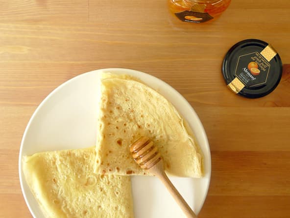 Crêpes de la Chandeleur moelleuses à la farine de maïs