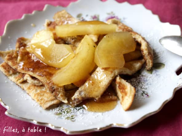 Effilochée de crêpes aux pommes