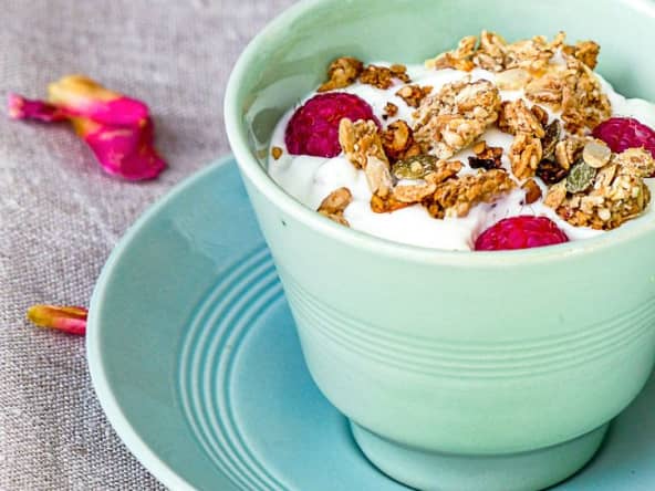 Muesli croustillant healthy à la spiruline