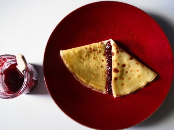 Crêpes sans gluten et sans lactose (fécule de pomme de terre, farine de riz)