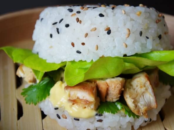 Sushi burger sans gluten