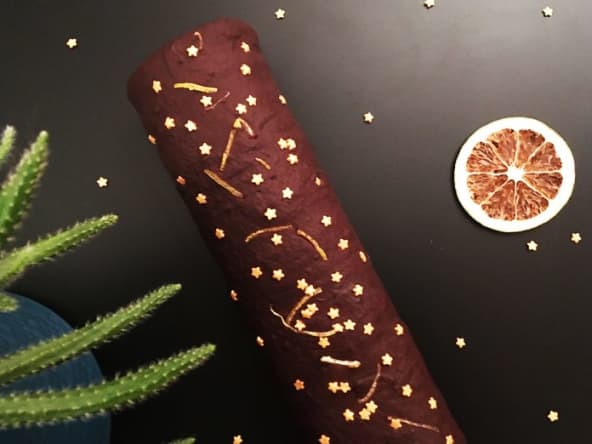 Bûche de Noël sans gluten au chocolat et lemon curd