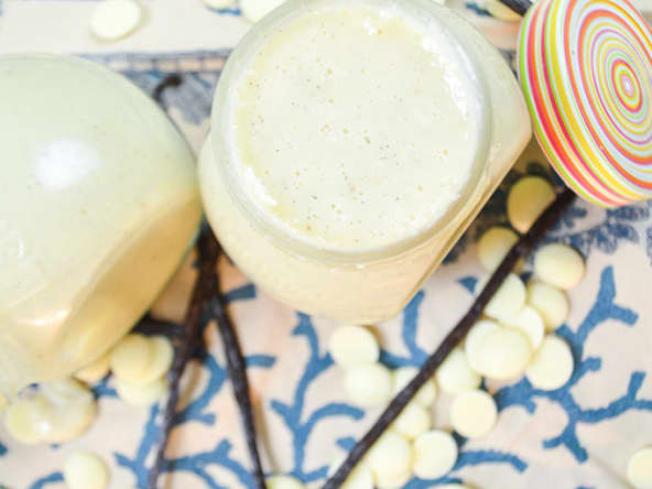 Pâte à tartiner chocolat blanc, coco, vanille