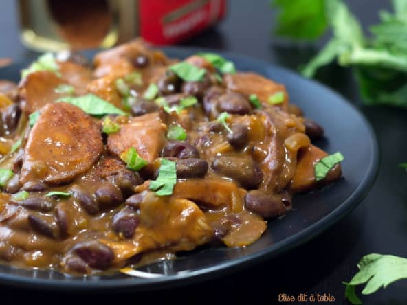 Ragoût fondant d'haricots et Morteau