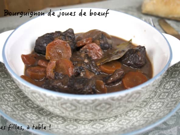 Bourguignon de joues de boeuf