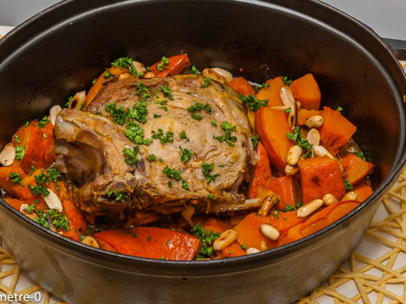 Echine potimarron et cacahuètes