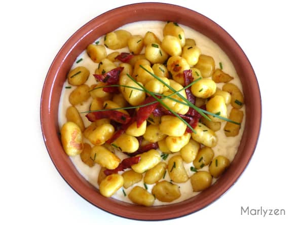 Gnocchis maison au chorizo et au parmesan